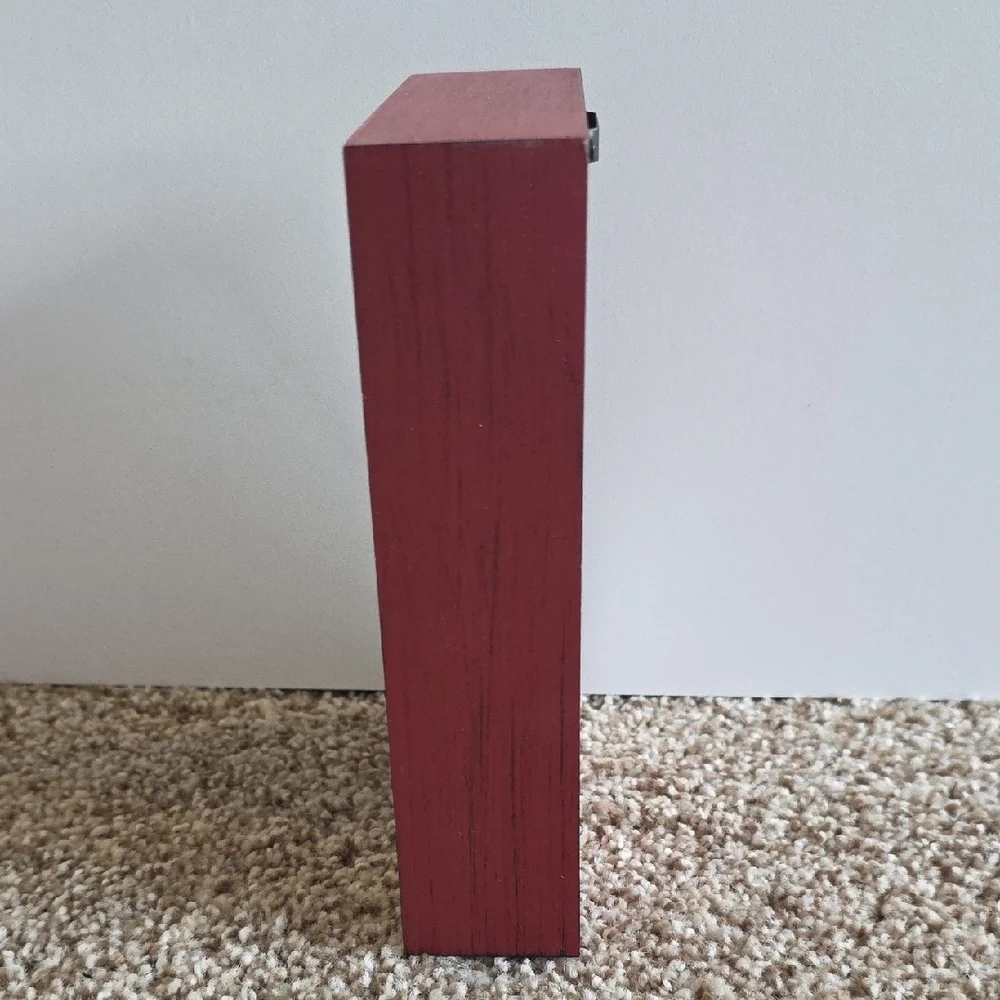 Winter - Snowman Holiday Decor with Red Accents - Wood
